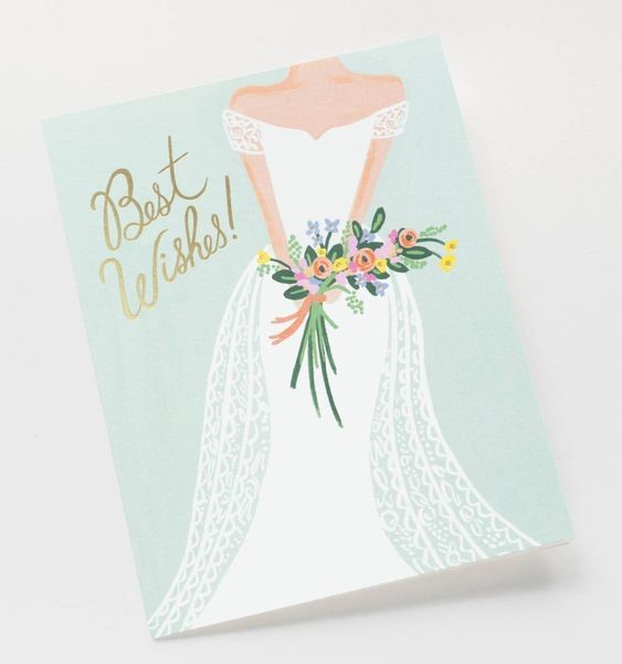 best wishes wedding invite
